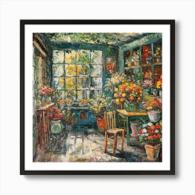 Van Gogh Style: The Forist's Corner Series. Art Print