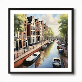 Amsterdam Canal 16 Art Print