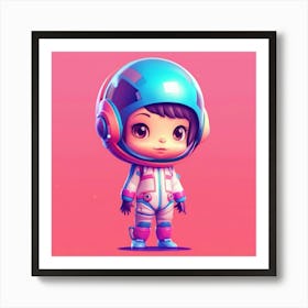 Little Astronaut Art Print