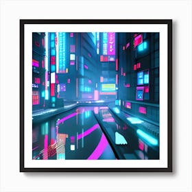 Neon City Art Print