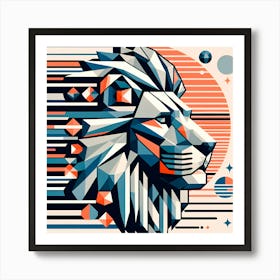 Lion Head 3 Art Print