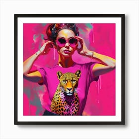 Leopard Tee Art Print