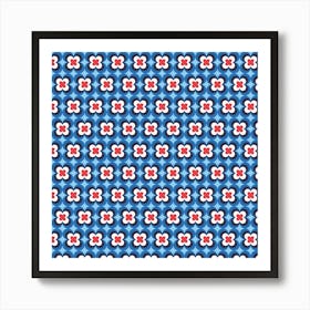 Colorful Retro Pattern 19 Poster