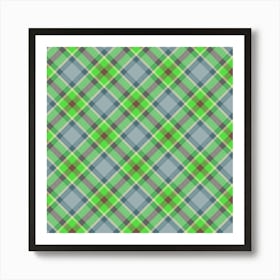 Plaid Fabric 24 Art Print