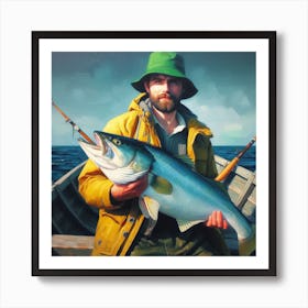 Proud Irish Fisherman Art Print