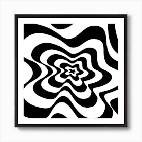 Black And White Swirls Art Print