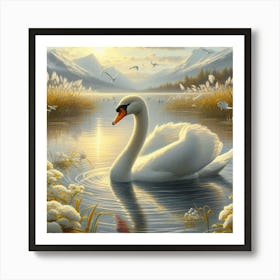 The Graceful Swan Art Print
