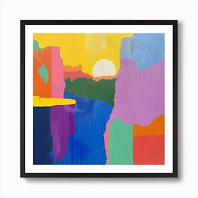 Abstract Travel Collection South Sudan 2 Art Print