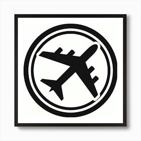 Airplane In A Circle Art Print