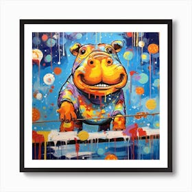 Hippo 4 Art Print