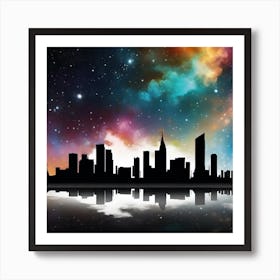 City Skyline 13 Art Print