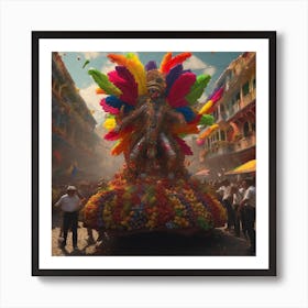 Colombian Festivities Perfect Composition Beautiful Detailed Intricate Insanely Detailed Octane Re (2) Art Print