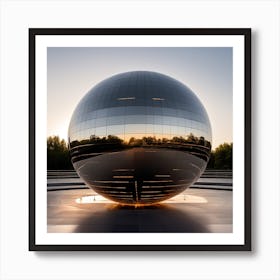 Sphere At Dusk Art Print