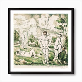 The Bathers, Paul Cézanne 1 Art Print