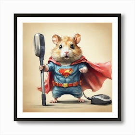 Super Hamster 5 Art Print