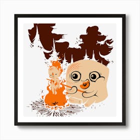 Human Marshmallow Art Print