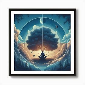 Meditation Tree Art Print