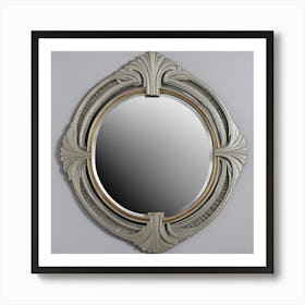 Round Mirror Art Print