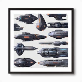 Spaceships 1 Art Print