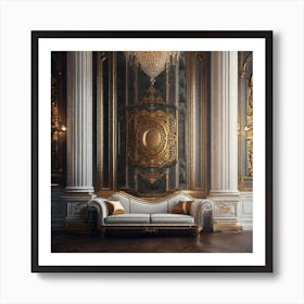 Rococo Living Room 1 Art Print