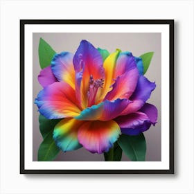 Rainbow Flower 8 Art Print