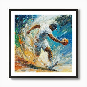 Soccer Player Art Art Print