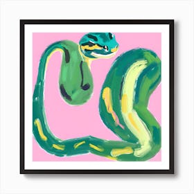 Ball Python Snake 03 Art Print