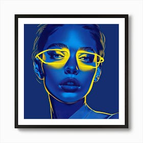 Neon Art 1 Art Print