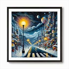 City At Night 2 Art Print