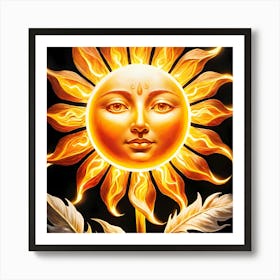 Sun And The Moon Art Print