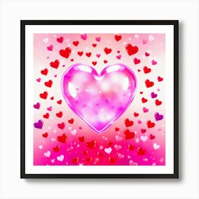 Valentine'S Day Background 1 Art Print