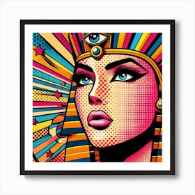 Pop Egyptian Mariam Velvetbeat Art Print