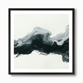 Black And White Wave Art Print