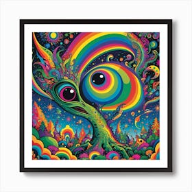 Rainbow Tree Art Print