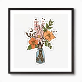 Flowers In A Vase 8 Art Print