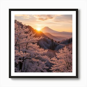 Mt Fuji Sunrise Poster