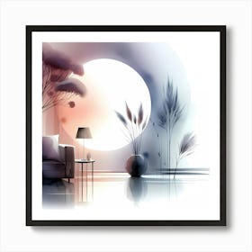 Abstract Watercolor Room Art Print