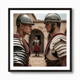 Two Roman Soldiers Art Print