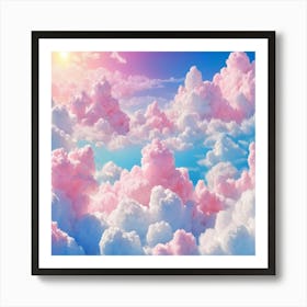 Pink Clouds In The Sky 1 Art Print