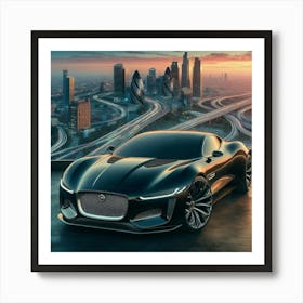 Jaguar I-Type Concept Art Print