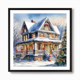 Christmas House 179 Art Print