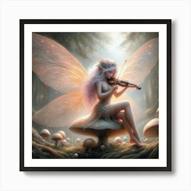 Fairy Violin Art Print