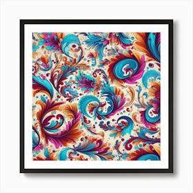 Floral Pattern 3 Art Print