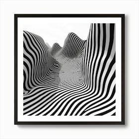 Zig Zags Art Print