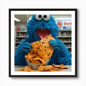 Cookie Monster Art Print