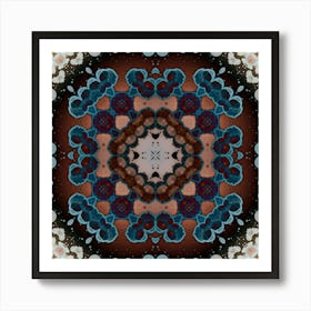 Square Mosaic Abstraction 1 Art Print