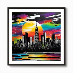 New York City Skyline 47 Art Print