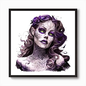 Day Of The Dead Woman Poster