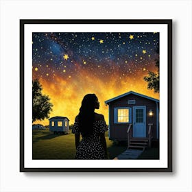 Starry Night02 Art Print