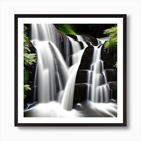 Waterfalls In The Forest Art Print